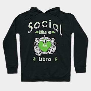 Zodiac attributes: Libra black Hoodie